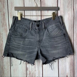 Levis Black Cut Off Jean Shorts Size 32 X 30